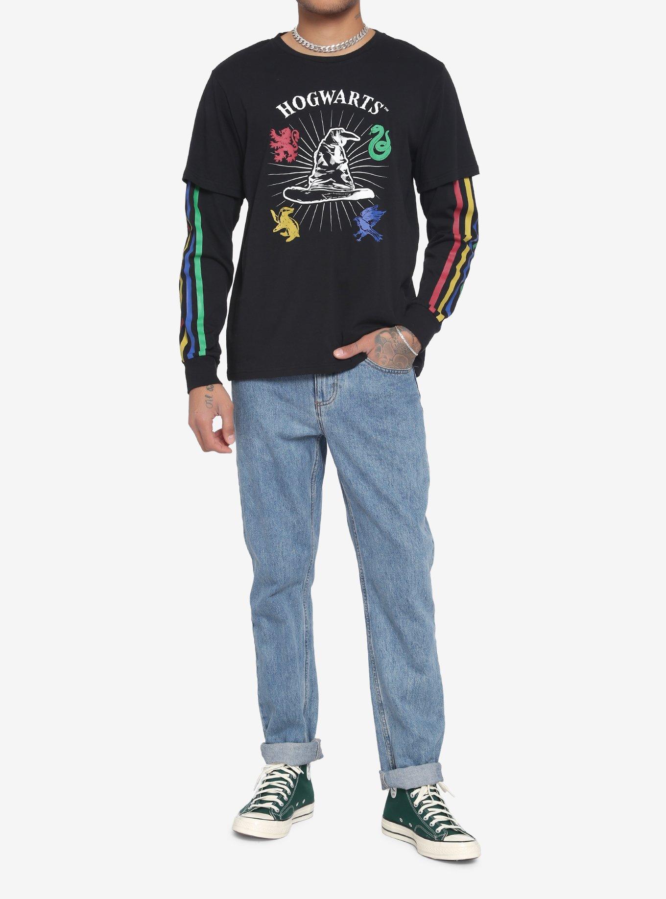 Harry Potter Hogwarts Houses Twofer Long-Sleeve T-Shirt, MULTI, alternate