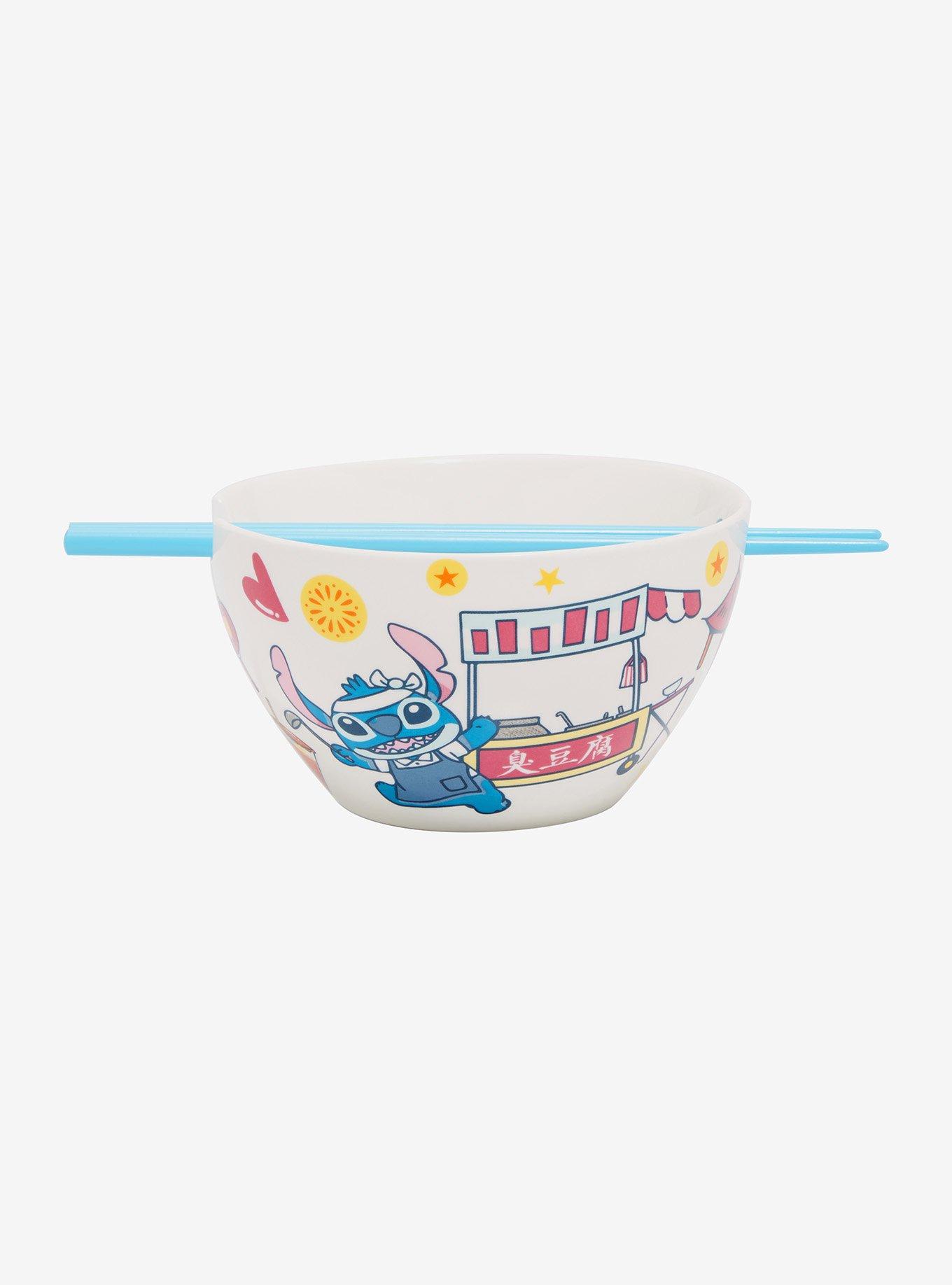 Disney Lilo & Stitch Stitch Yummy Ramen Bowl with Chopsticks, , alternate