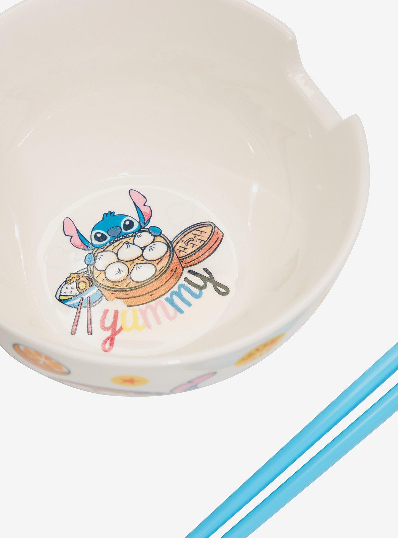 Disney Lilo & Stitch Stitch Yummy Ramen Bowl with Chopsticks, , alternate