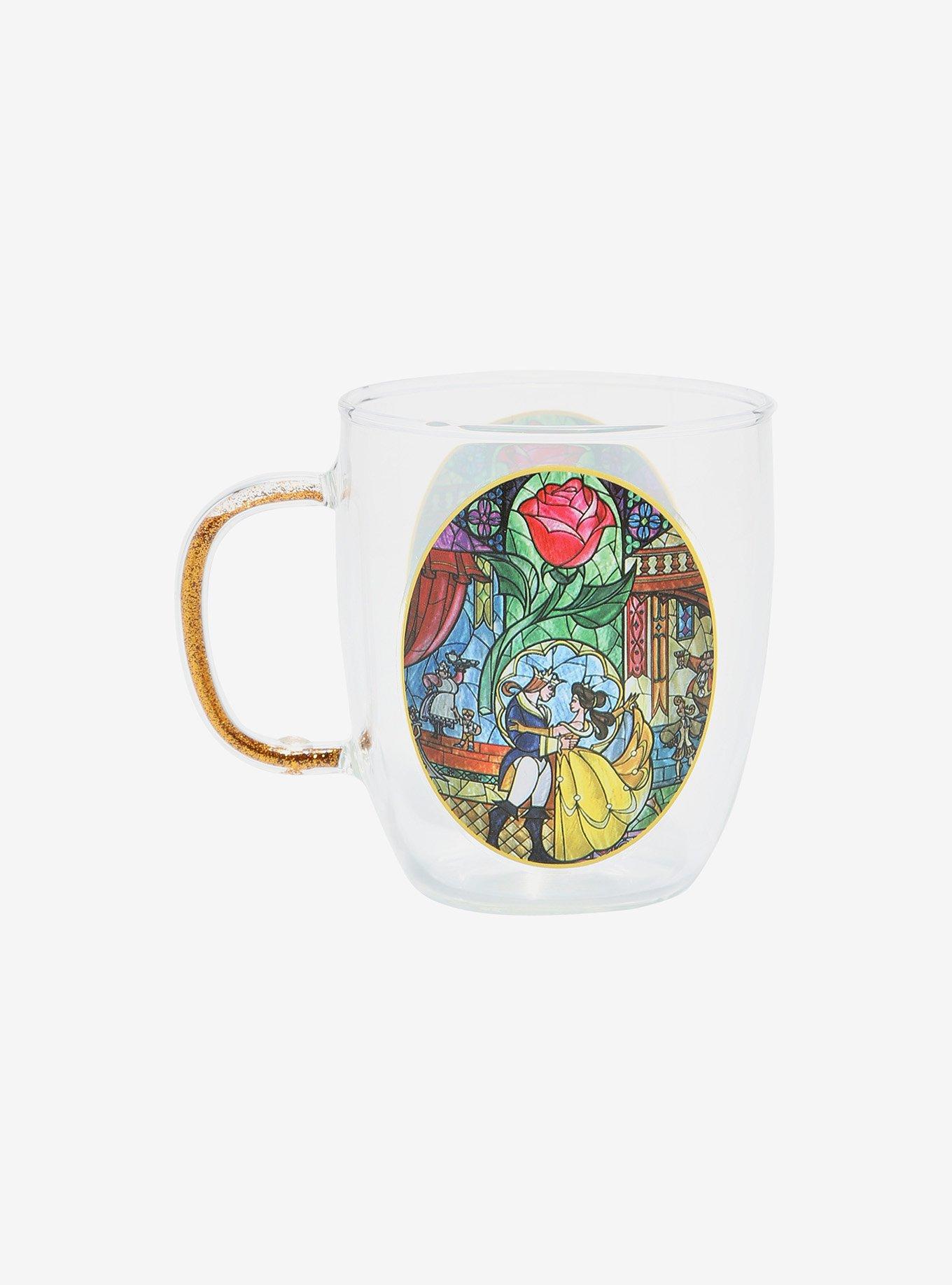 Disney Beauty And The Beast Stained Glass Mug, , alternate