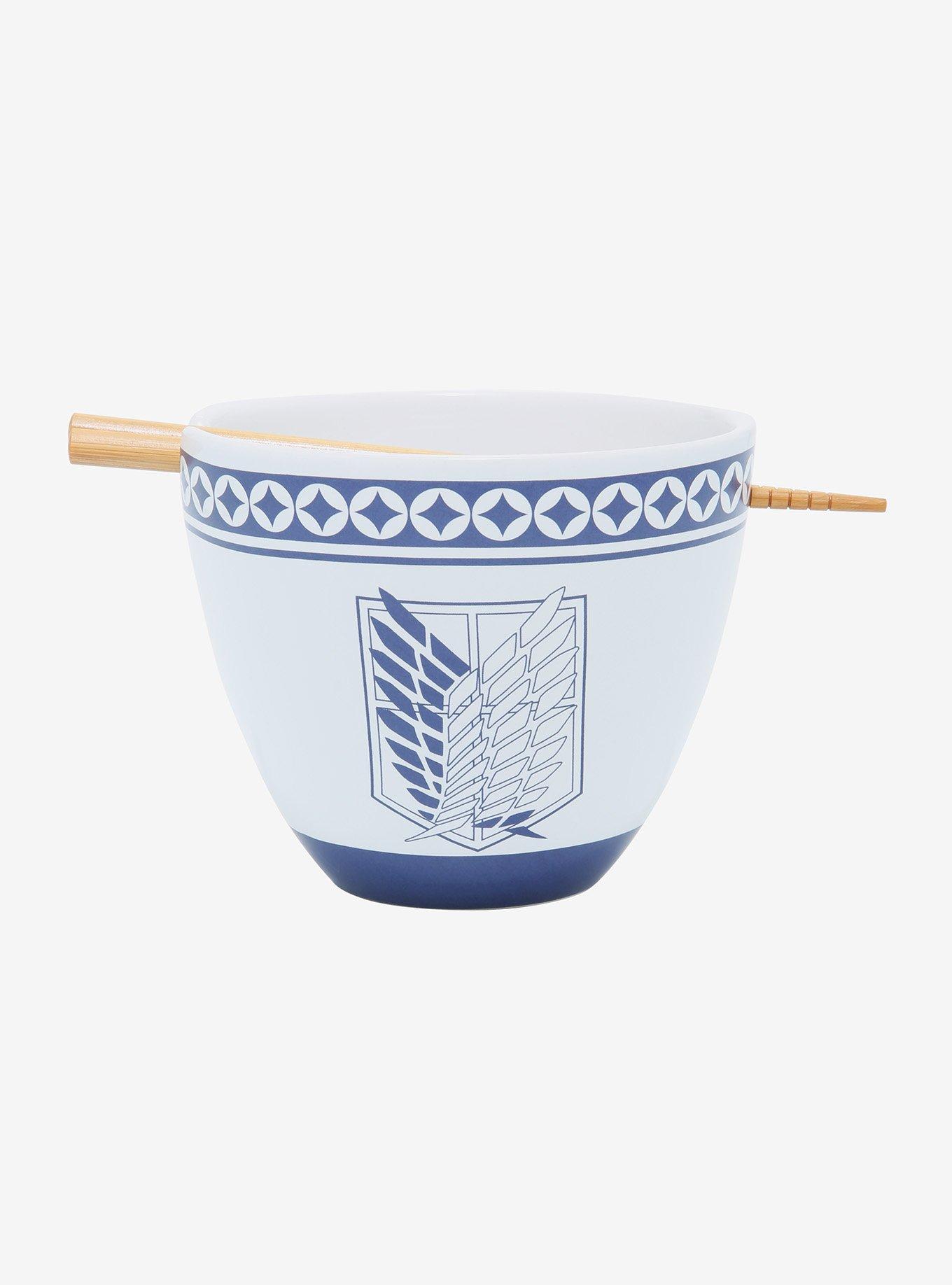 Attack On Titan Ramen Bowl With Chopsticks, , alternate