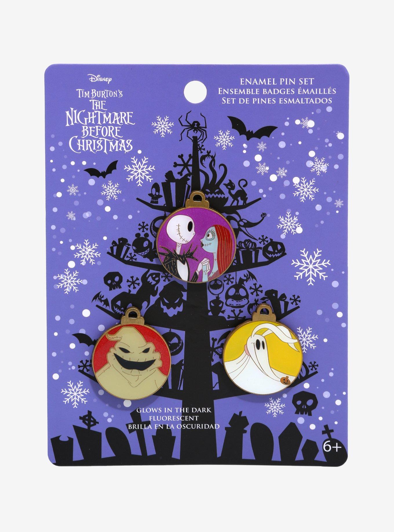 The Nightmare Before Christmas Ornaments Enamel Pin Set, , alternate