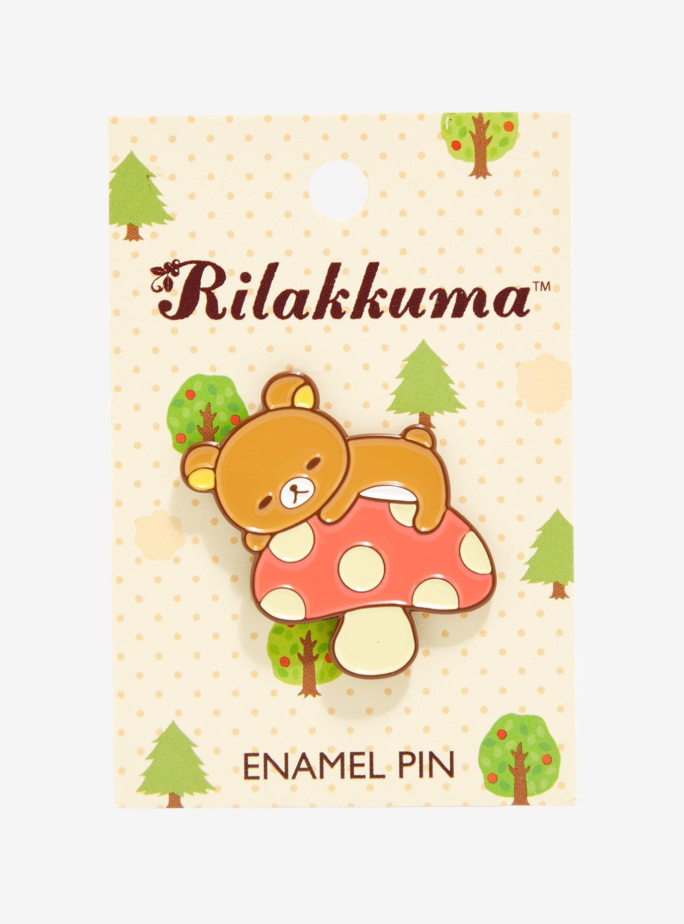 Rilakkuma Mushroom Enamel Pin, , alternate
