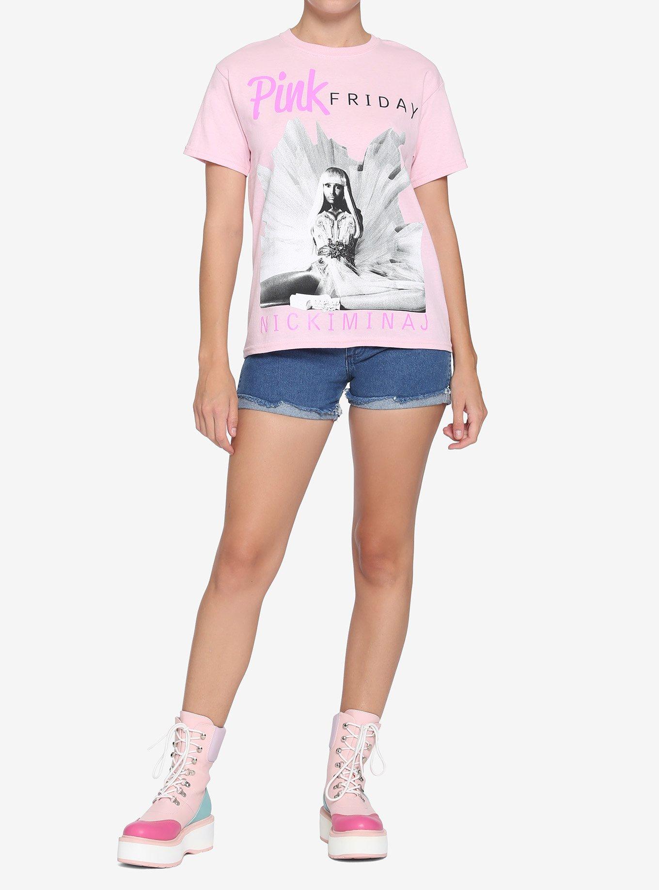 Nicki Minaj Pink Friday Boyfriend Fit Girls T-Shirt, PINK, alternate