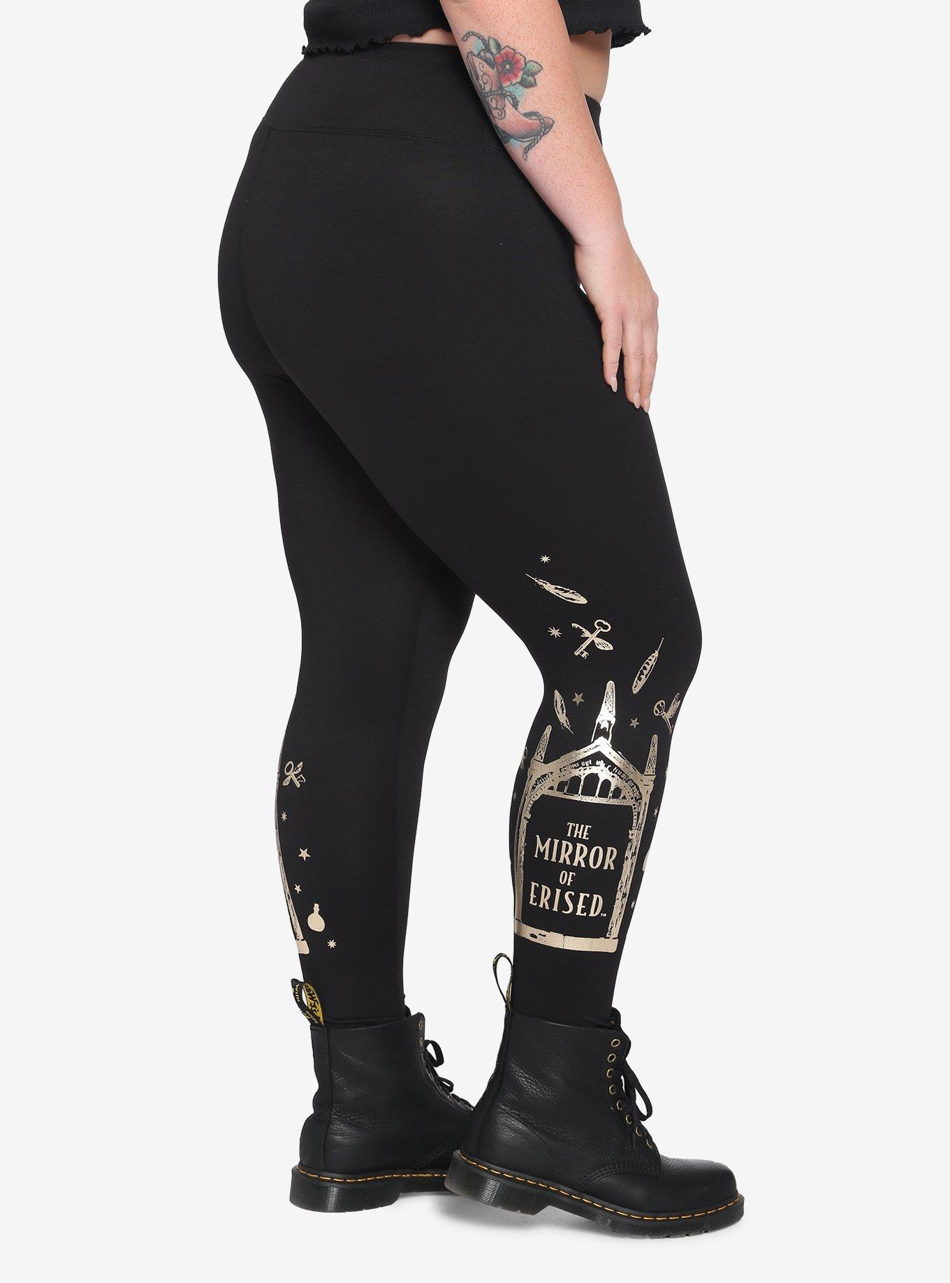 Harry Potter Underground Chambers Trials Leggings Plus Size, GOLD, alternate