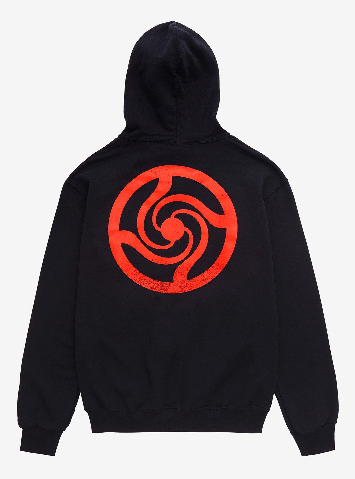 Jujutsu Kaisen Sorcerer Button Symbol Hoodie - BoxLunch Exclusive, BLACK, alternate