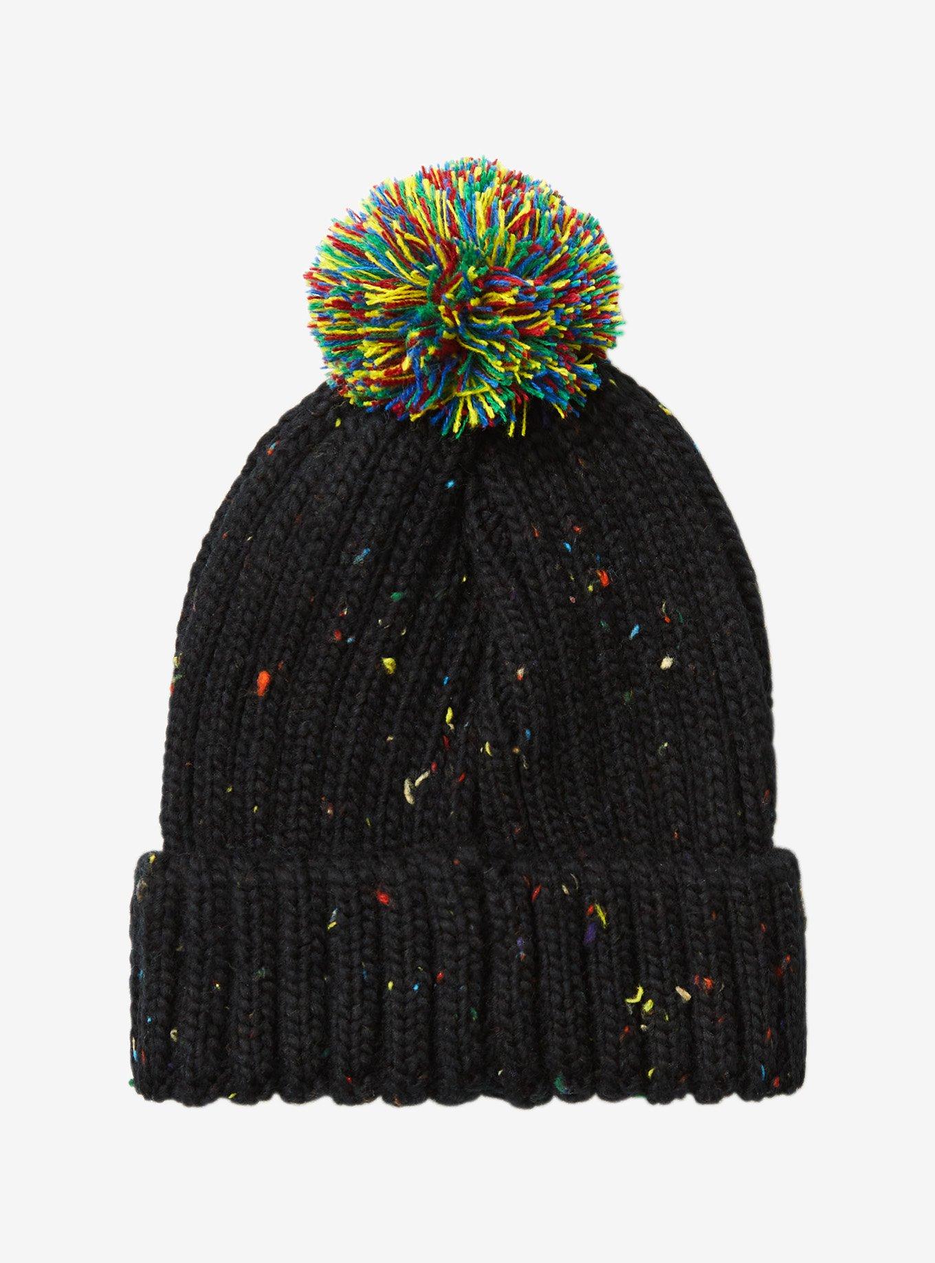 Harry Potter Hogwarts House Badges Youth Pom Cuff Beanie - BoxLunch Exclusive, , alternate