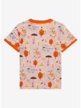 Disney Winnie the Pooh Happy Day Autumn Allover Print Toddler T-Shirt - BoxLunch Exclusive, CREAM, alternate