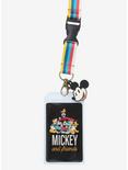 Disney Classic Mickey Mouse Rainbow Lanyard, , alternate