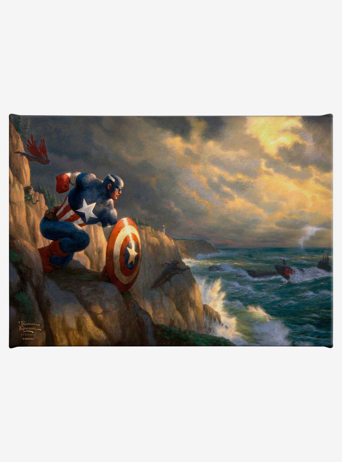 Marvel Captain America Sentinel of Liberty 14" x 14" Metal Box Art