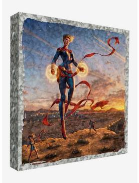 Plus Size Marvel Captain Marvel Dawn of a New Day 14" x 14" Metal Box Art, , hi-res