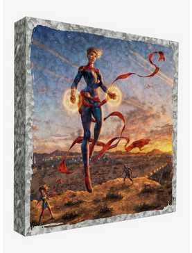 Marvel Captain Marvel Dawn of a New Day 14" x 14" Metal Box Art, , hi-res