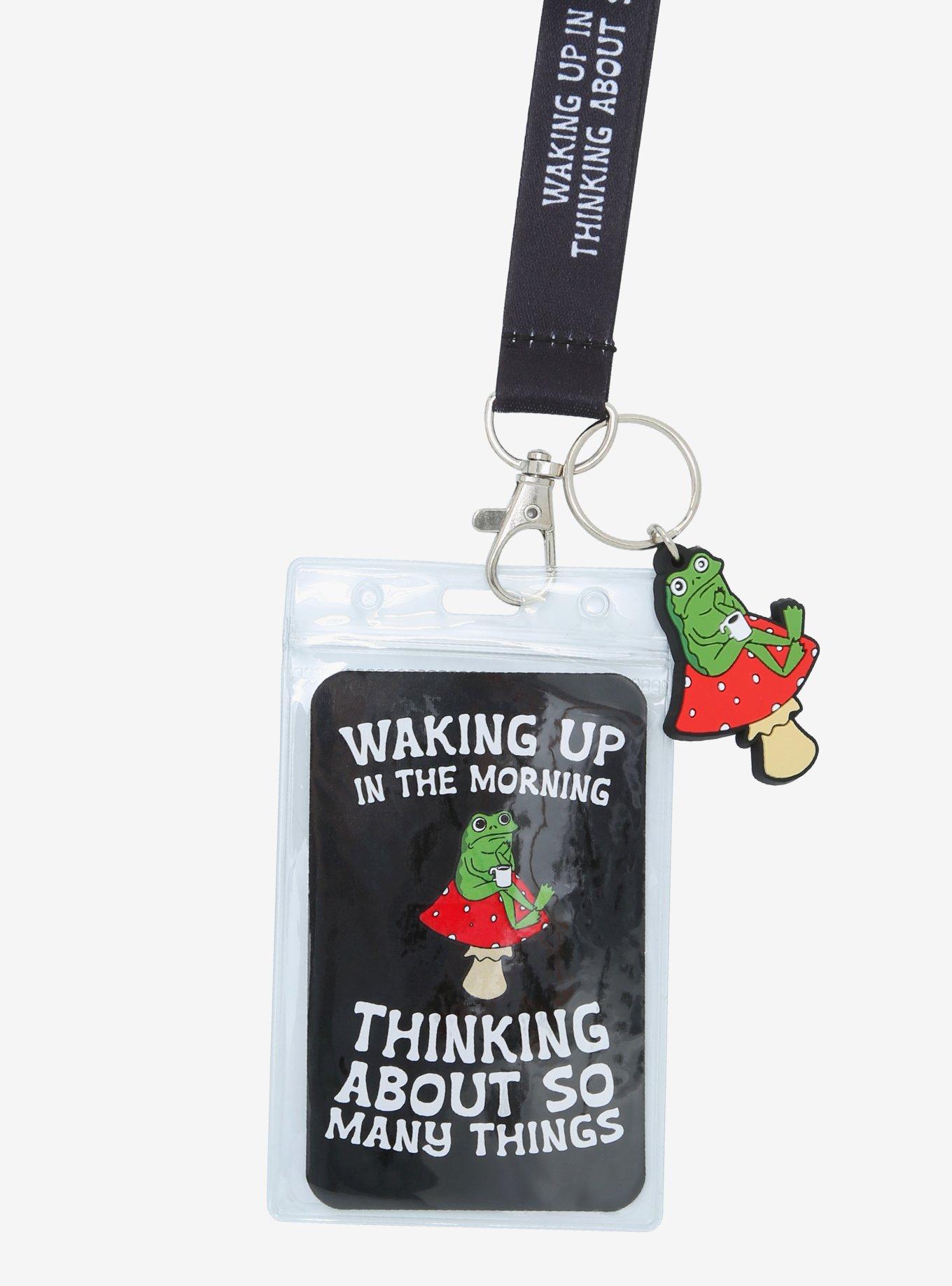 Thinking About So Many Things Frog Lanyard, , alternate