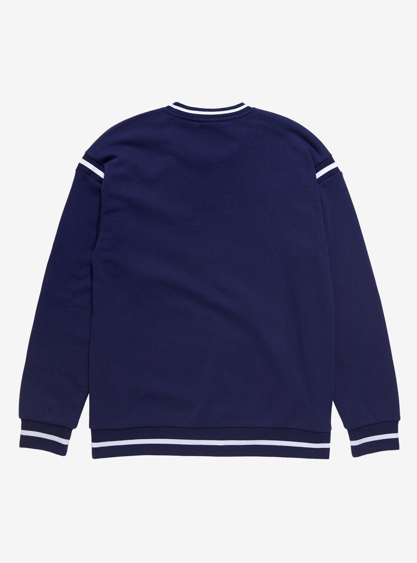 Harry Potter Ravenclaw Retro Varsity Crewneck - BoxLunch Exclusive, BLUE, alternate