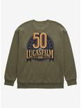 Our Universe Lucasfilm 50th Anniversary Crewneck - BoxLunch Exclusive, OLIVE, alternate