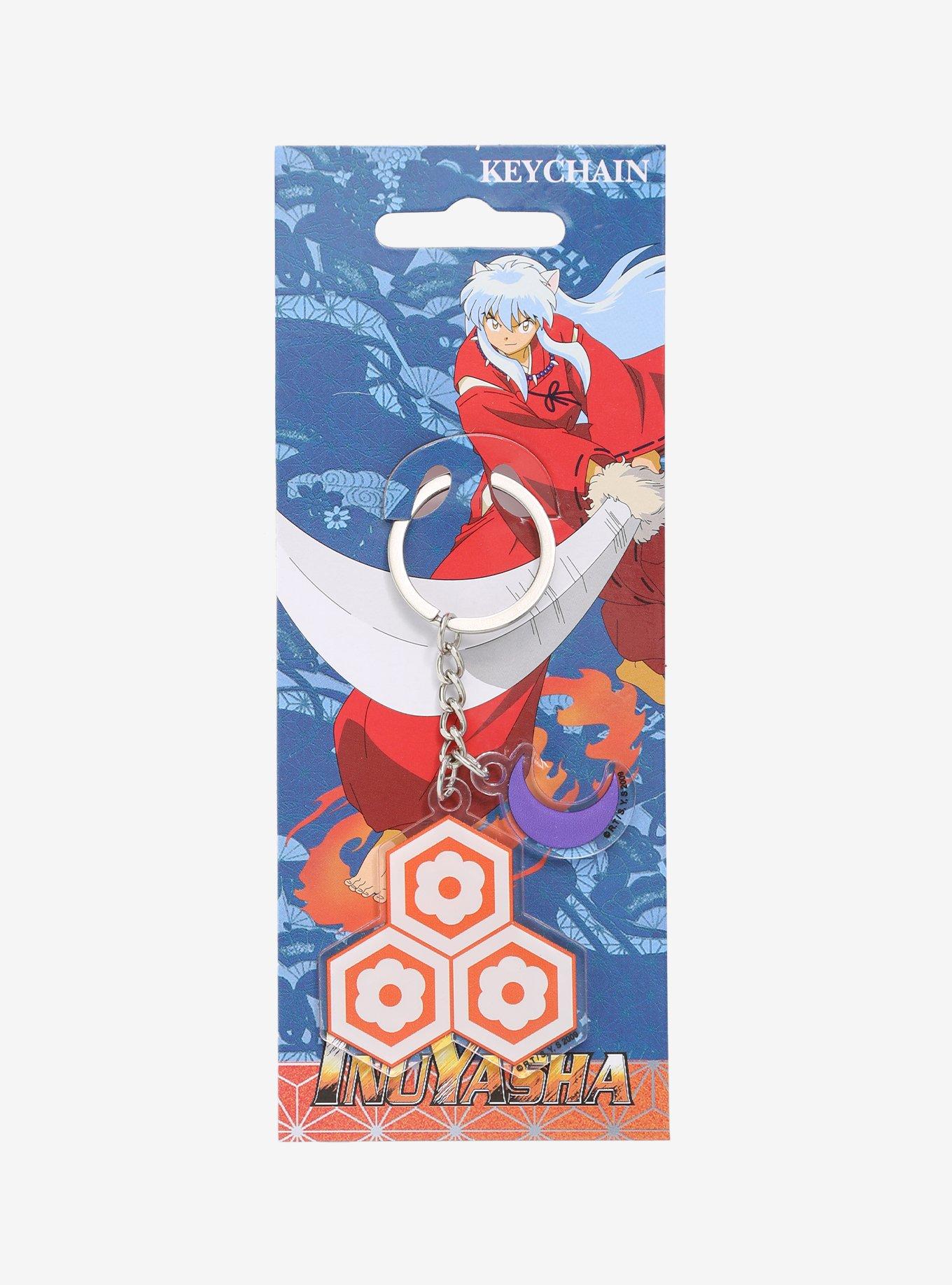InuYasha Sesshomaru Plum Blossoms & Crescent Moon Acrylic Keychain - BoxLunch Exclusive, , alternate