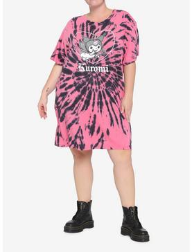 Kuromi Devilish Tie-Dye T-Shirt Dress Plus Size, , hi-res