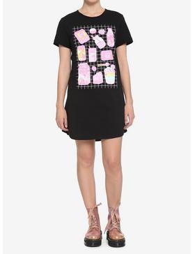 Hello Kitty And Friends Snacks & Games Grid T-Shirt Dress, , hi-res