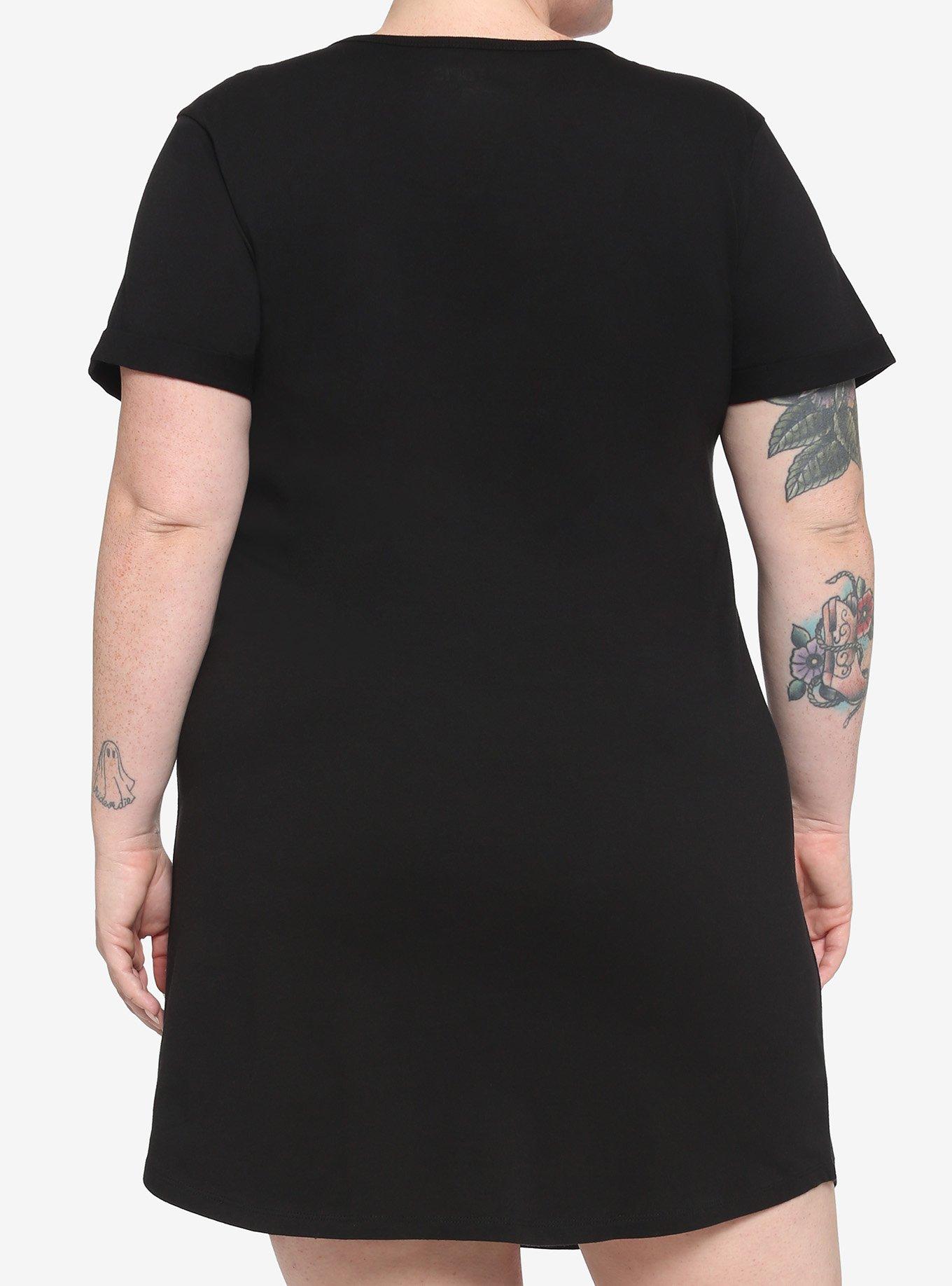 Hello Kitty And Friends Snacks & Games Grid T-Shirt Dress Plus Size, MULTI, alternate