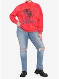 Her Universe Marvel Spider-Man Mock Neck Girls Sweatshirt Plus Size, MULTI, alternate