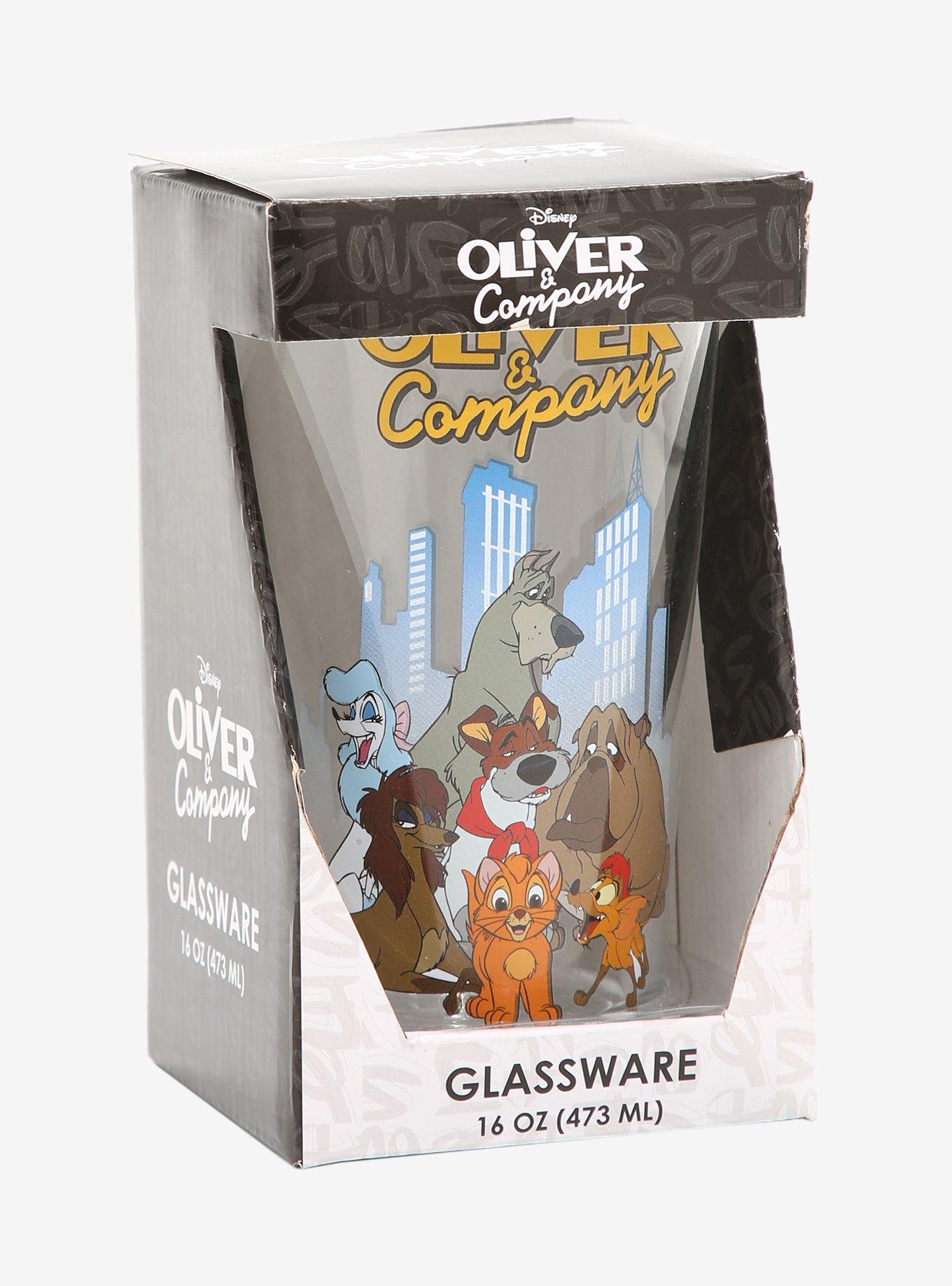 Disney Oliver & Company Character Portrait Pint Glass - BoxLunch Exclusive, , alternate