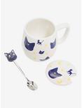 Sailor Moon Luna Mug and Figural Spoon Set, , alternate
