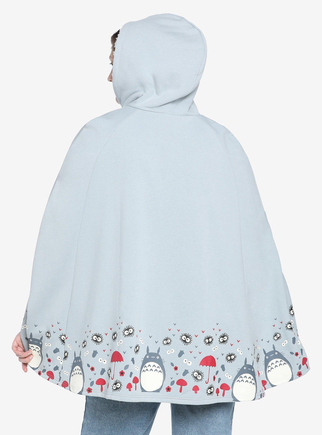 Her Universe Studio Ghibli My Neighbor Totoro Girls Sherpa Poncho Plus Size, MULTI, alternate