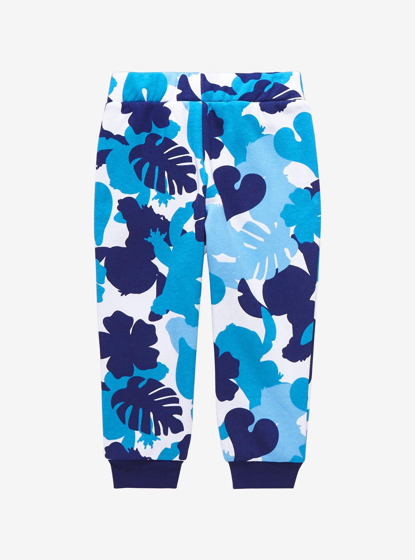Disney Lilo & Stitch Stitch Tropical Camo Toddler Fleece Joggers - BoxLunch Exclusive, CAMO, alternate