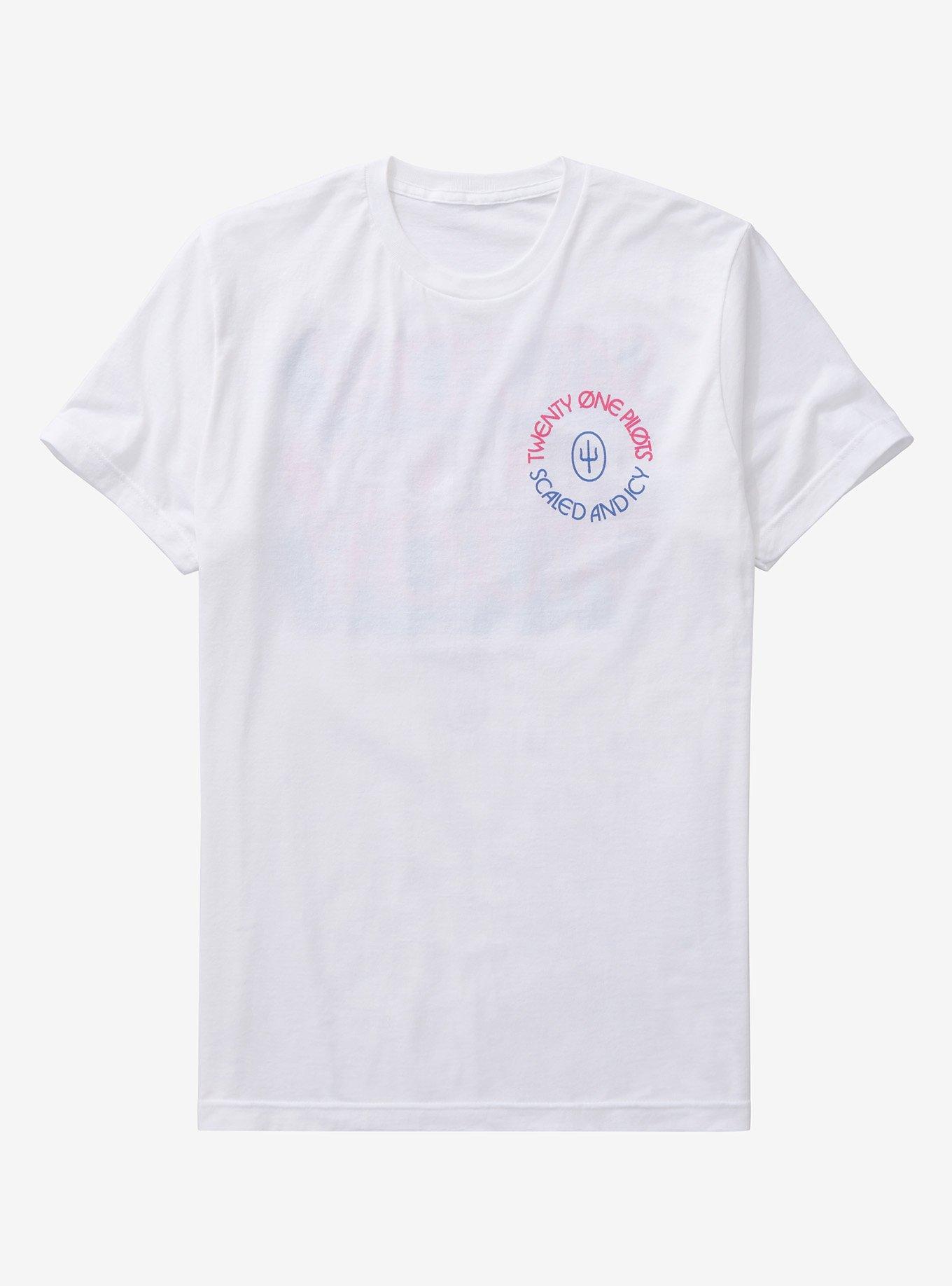 Twenty One Pilots Scaled And Icy Saturday T-Shirt, BRIGHT WHITE, alternate