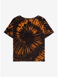 Halloween Orange Tie-Dye Crop T-Shirt, MULTI, alternate