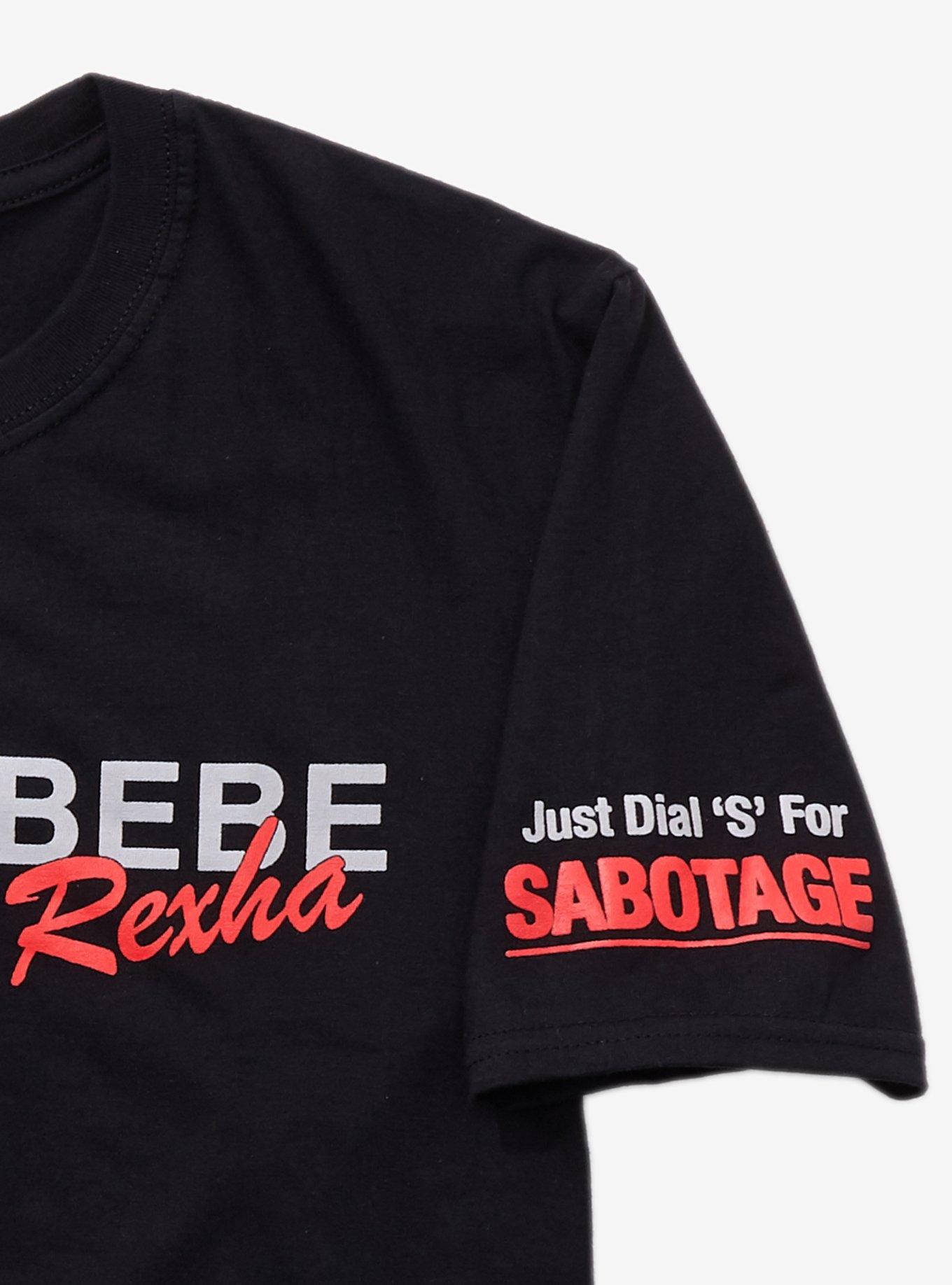 Bebe Rexha Dial S For Sabotage T-Shirt, BLACK, alternate