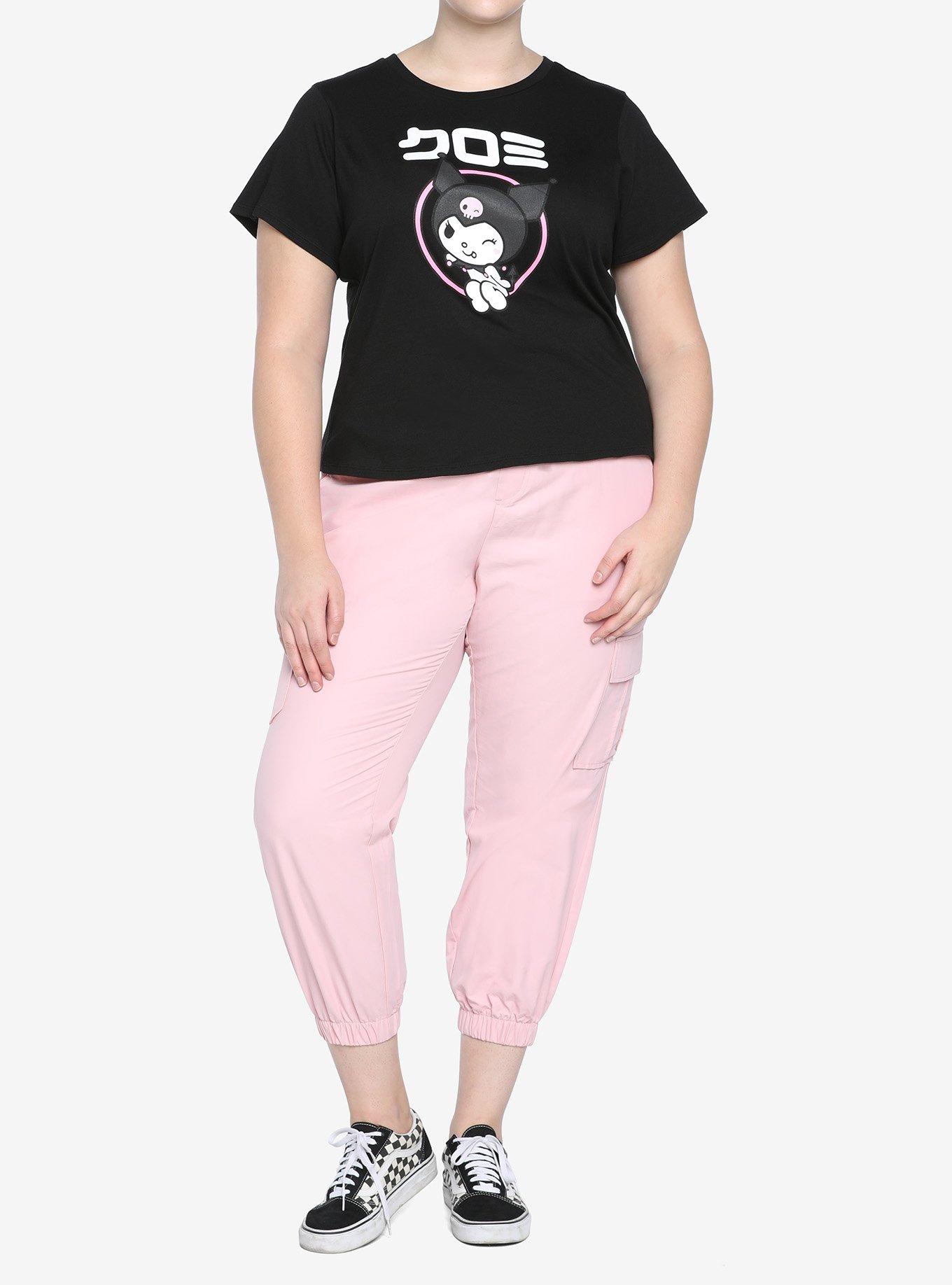 Kuromi Logo Girls Baby T-Shirt Plus Size, MULTI, alternate