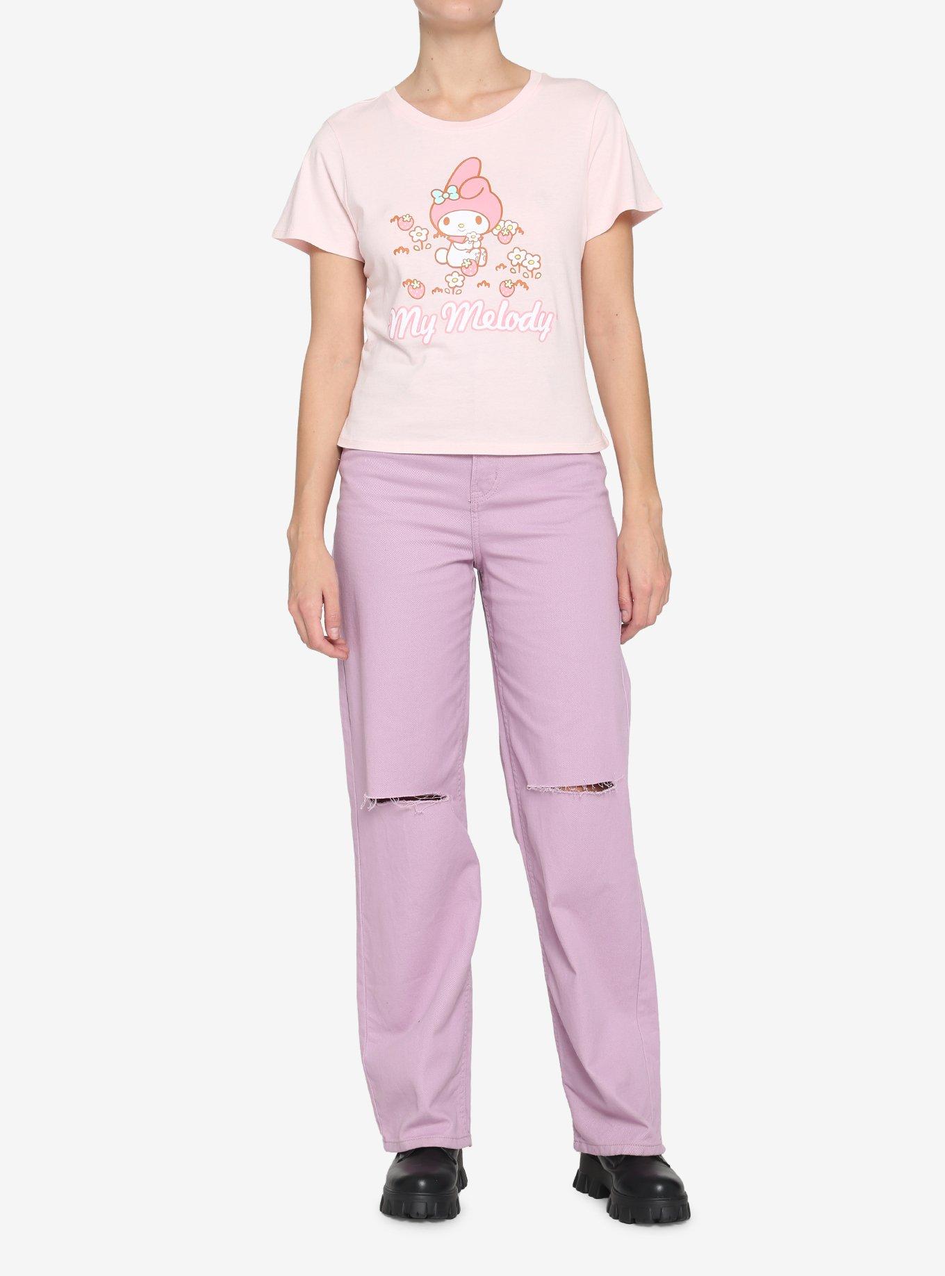 My Melody Strawberries & Flowers Girls Baby T-Shirt, MULTI, alternate