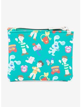Blue's Clues Characters Allover Print Coin Purse - BoxLunch Exclusive, , hi-res