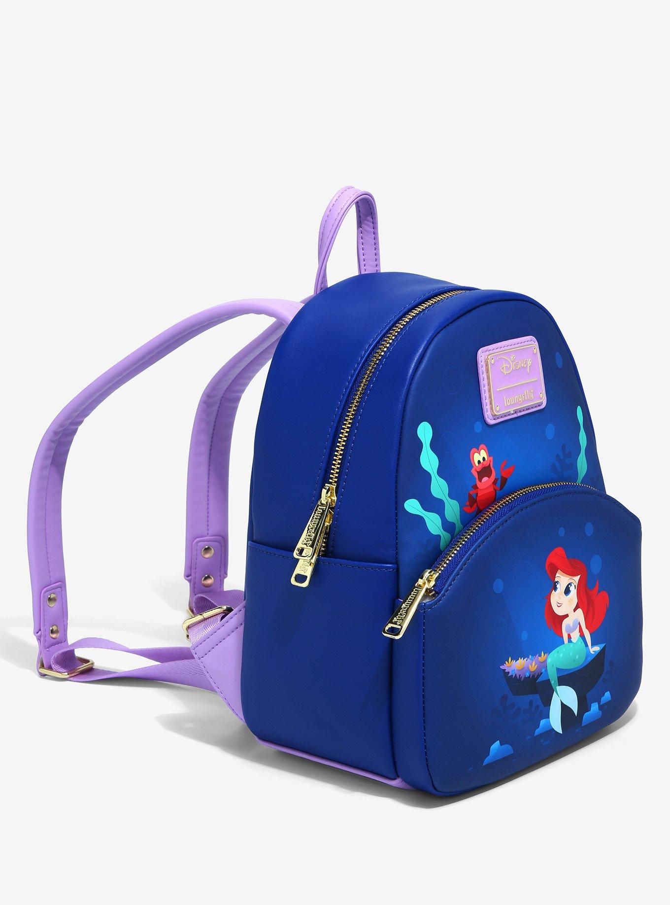 Loungefly The Little Mermaid Ariel & Sebastian Under the Sea Mini Backpack - BoxLunch Exclusive, , alternate