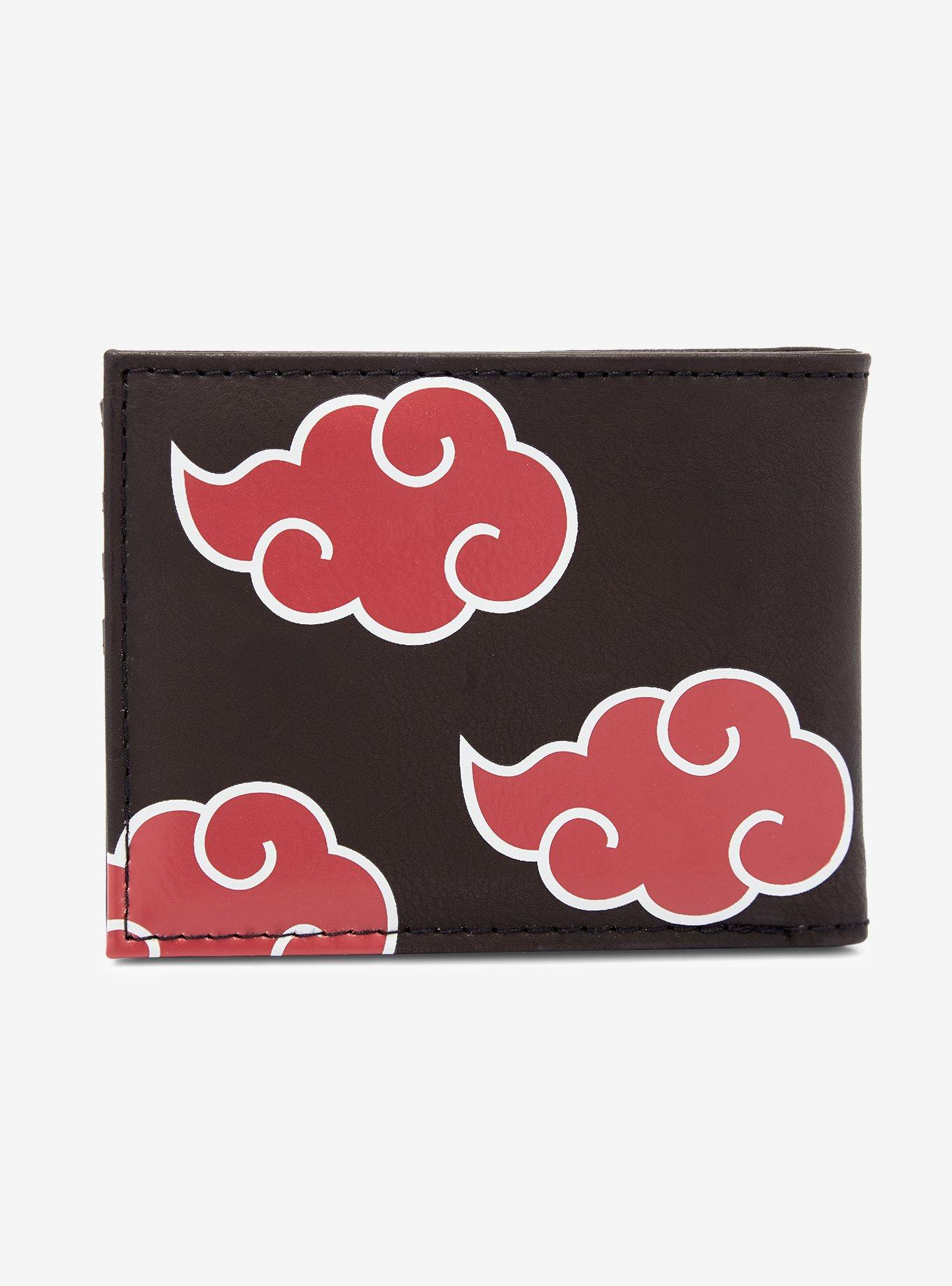 Naruto Shippuden Akatsuki Clouds Bifold Wallet - BoxLunch Exclusive, , alternate