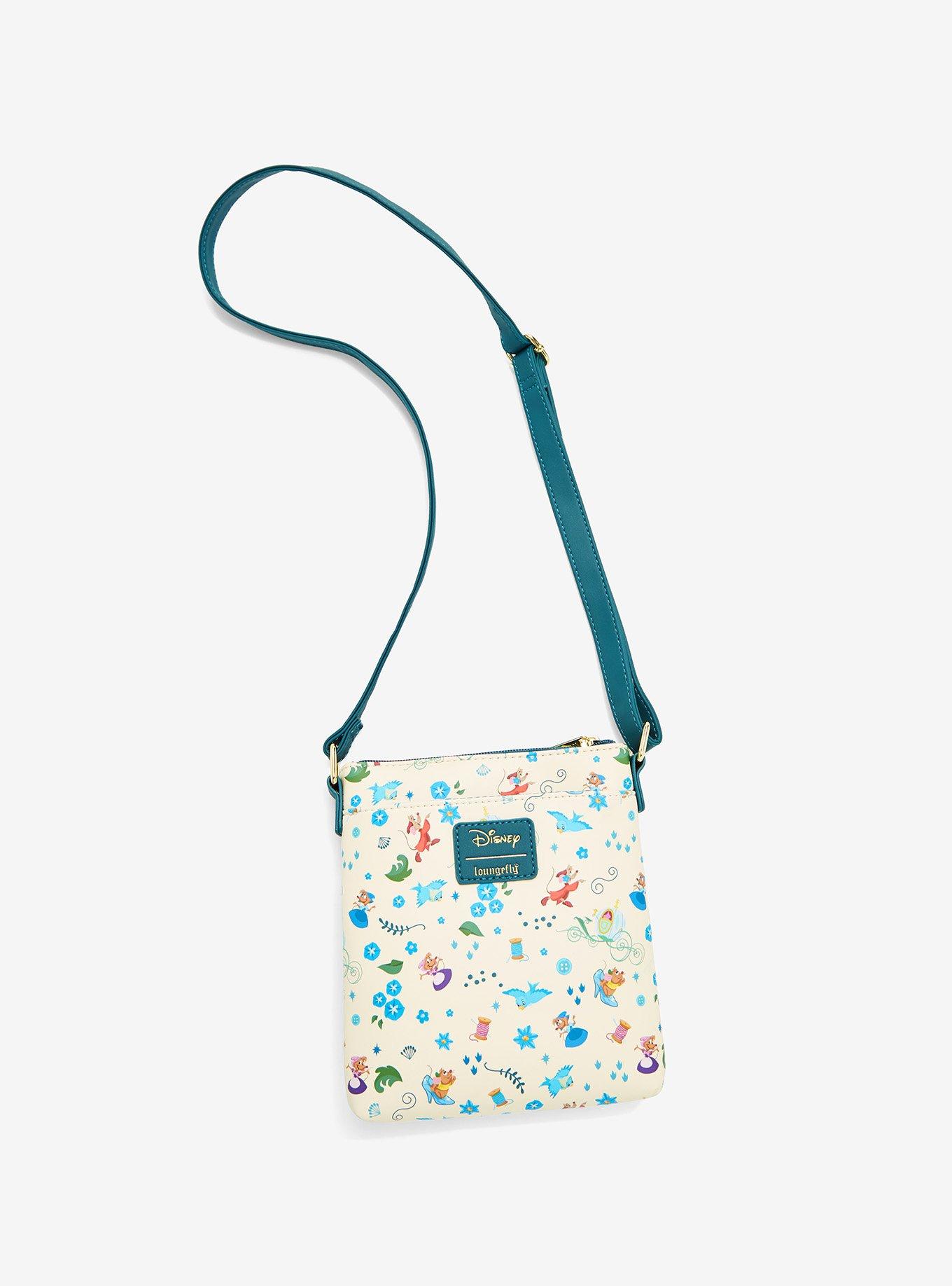 Loungefly Disney Cinderella Animal Friends Allover Print Crossbody Bag, , alternate
