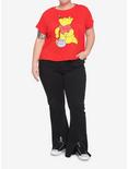 Disney Winnie The Pooh Red Girls Crop T-Shirt Plus Size, MULTI, alternate