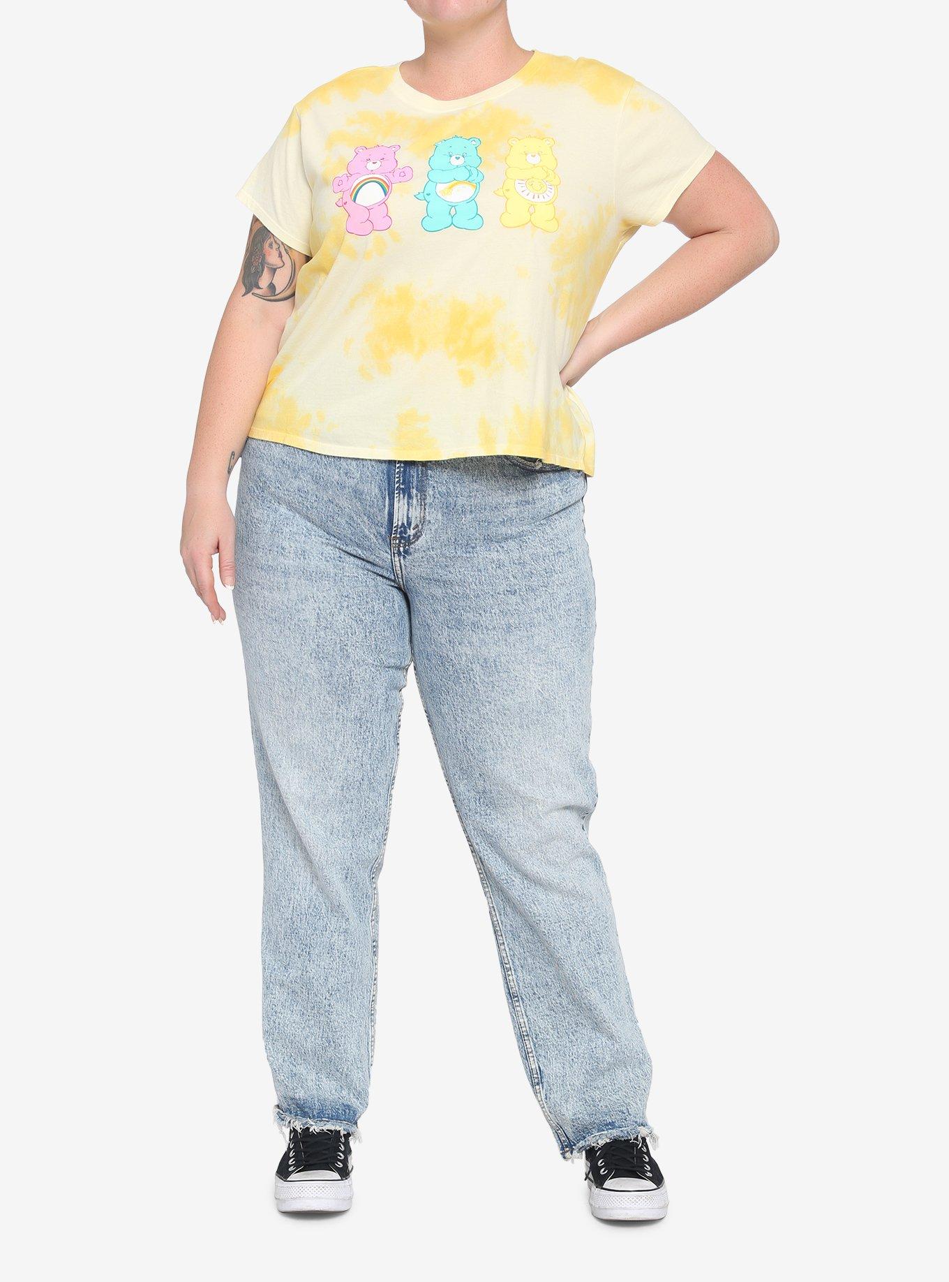 Care Bears Yellow Tie-Dye Girls Baby T-Shirt Plus Size, MULTI, alternate