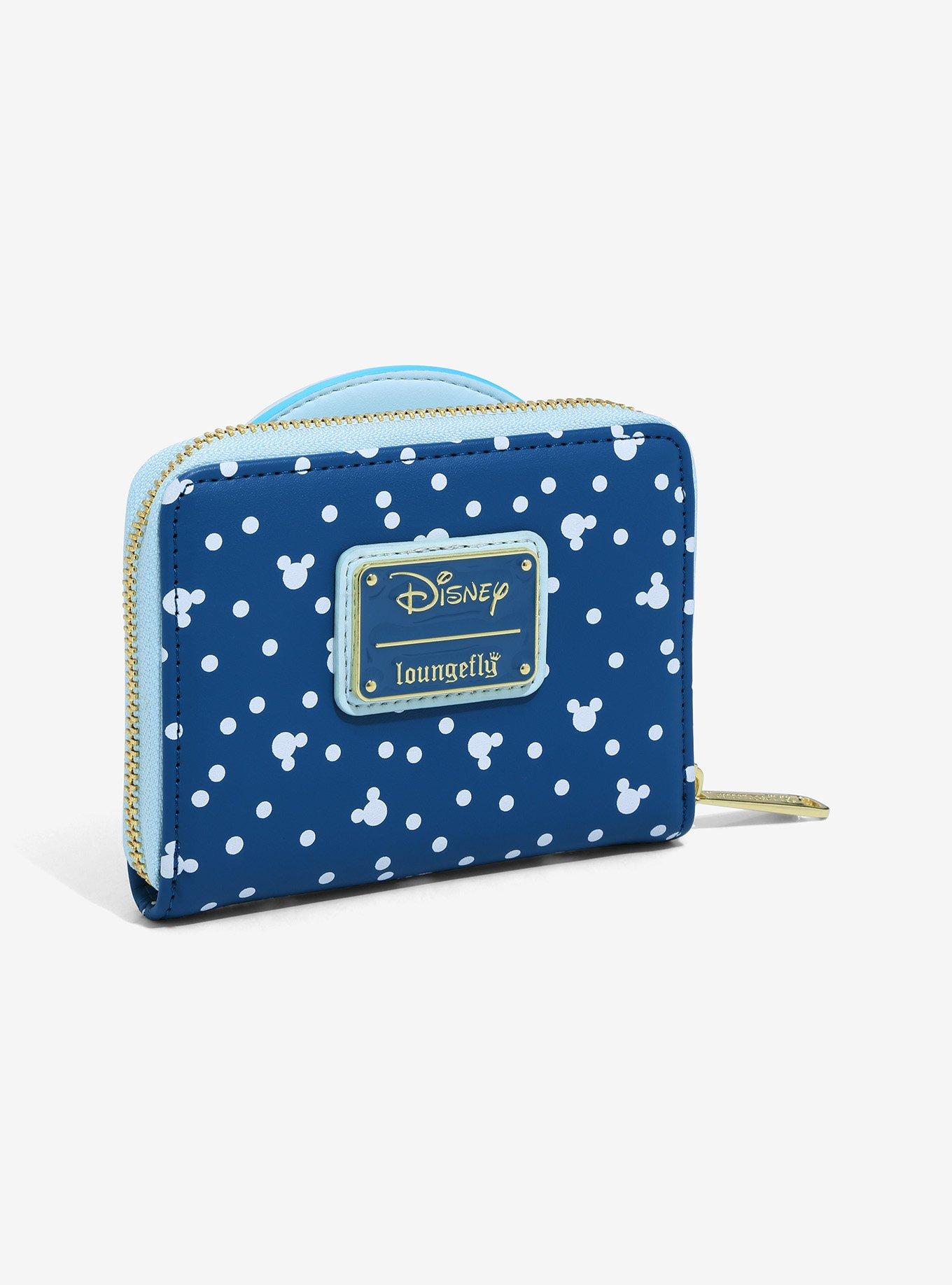 Loungefly Disney Mickey & Minnie Mouse Snowman Snow Globe Small Wallet, , alternate