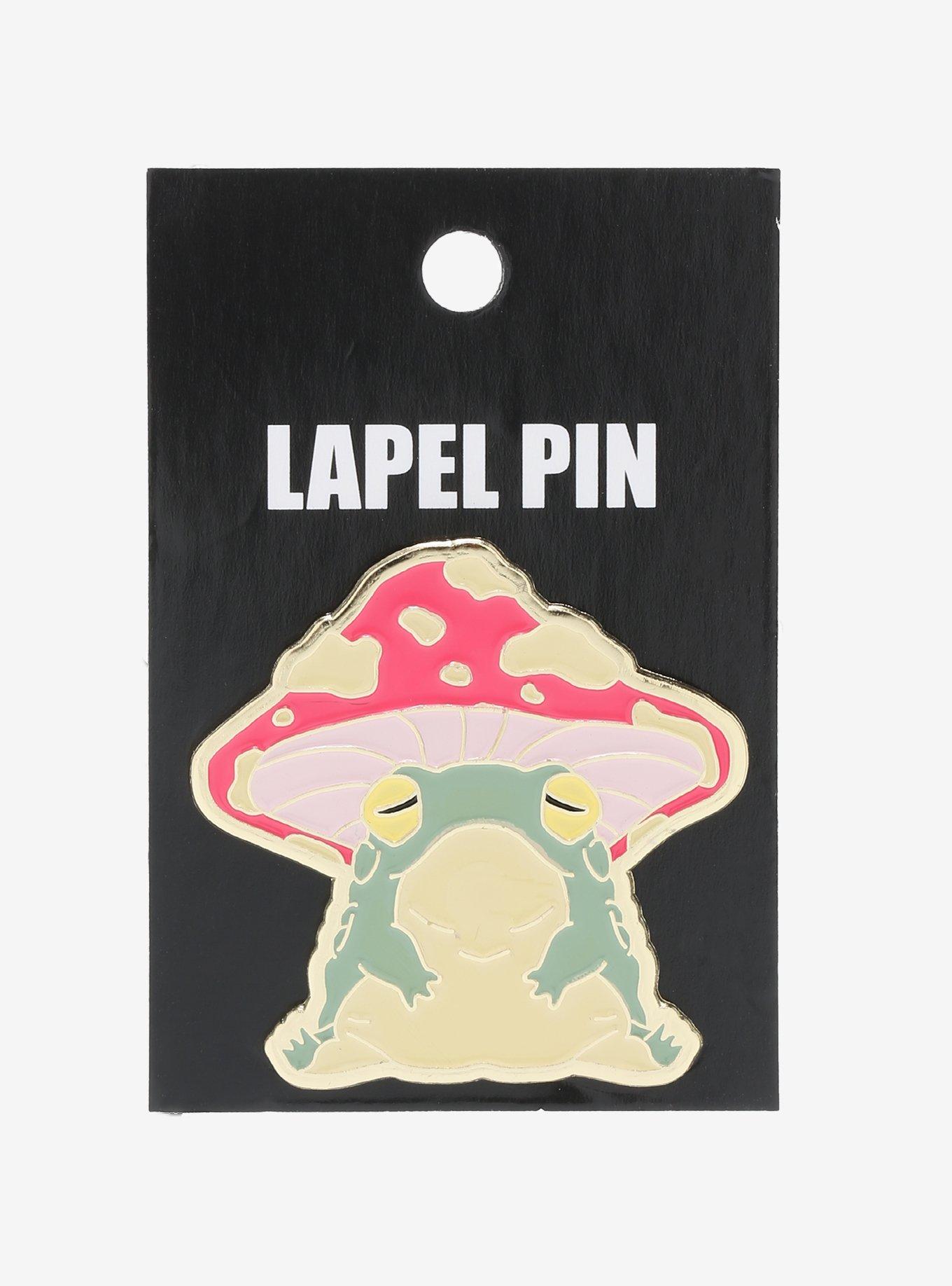 Toadstool Mushroom Toad Enamel Pin, , alternate