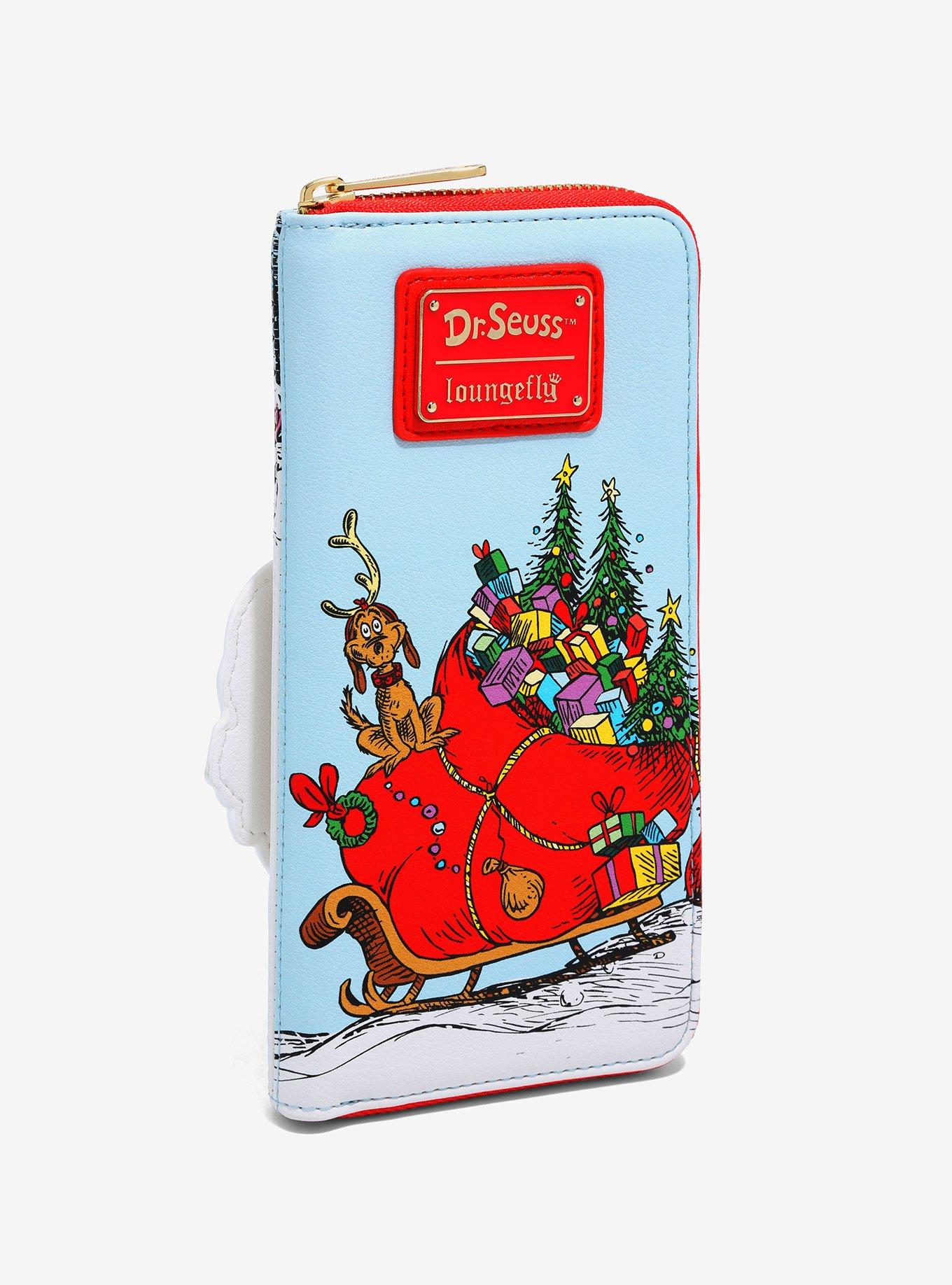 Loungefly Dr. Seuss' How the Grinch Stole Christmas Santa Grinch Wallet, , alternate