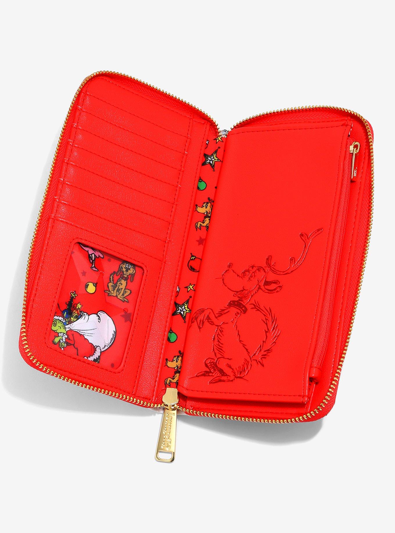Loungefly Dr. Seuss' How the Grinch Stole Christmas Santa Grinch Wallet, , alternate