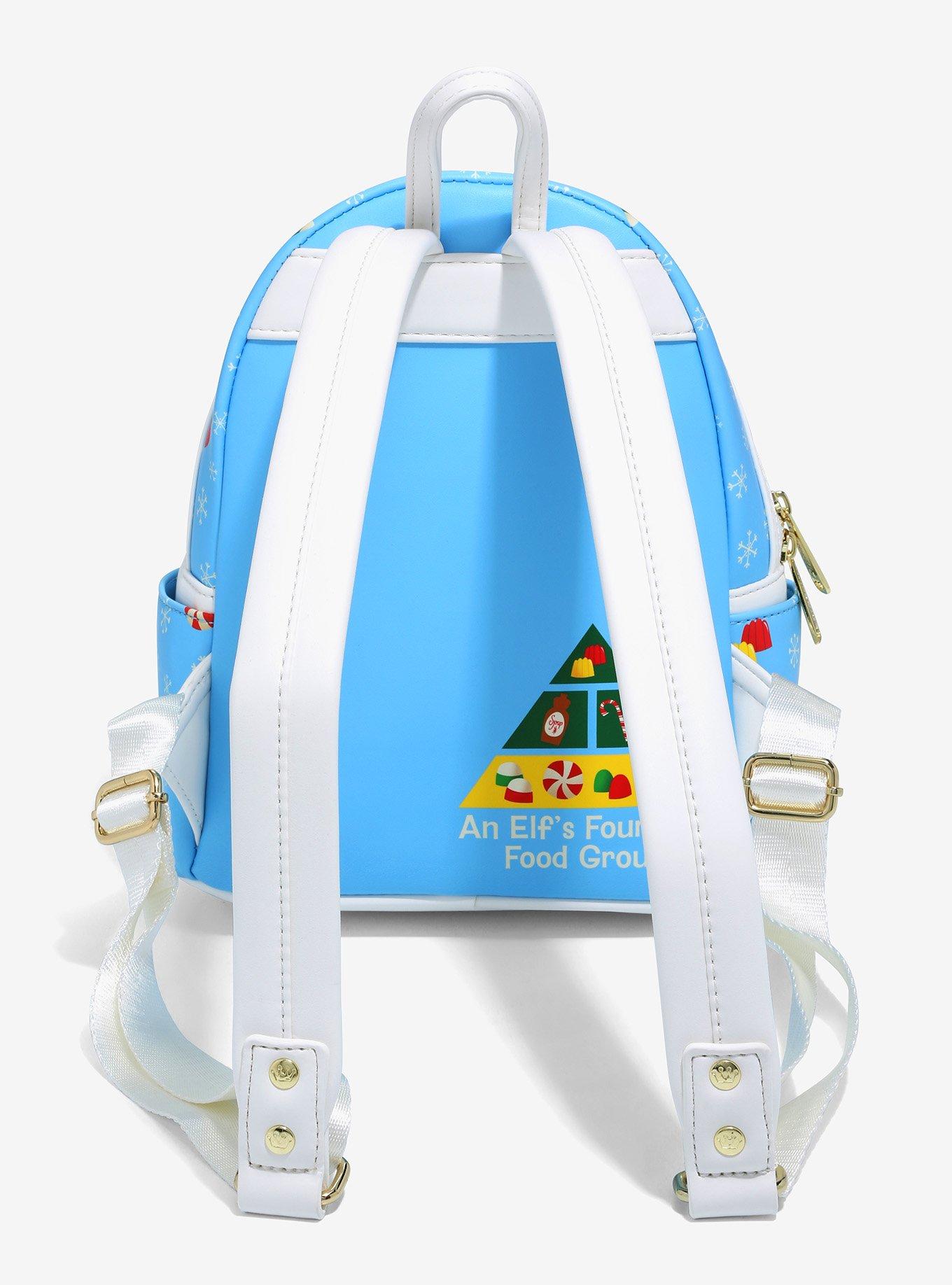 Loungefly Elf Buddy's Snowball Fight & Sweets Mini Backpack, , alternate