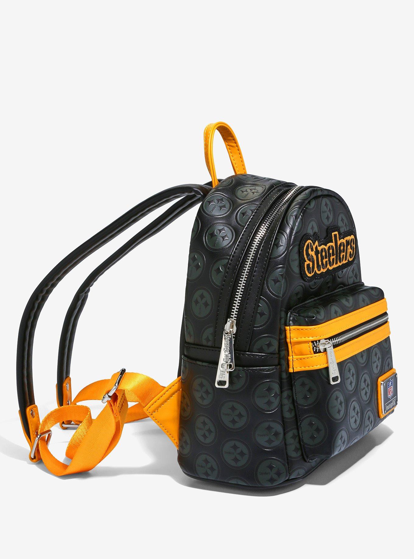 Loungefly NFL Pittsburgh Steelers Logo Mini Backpack, , alternate