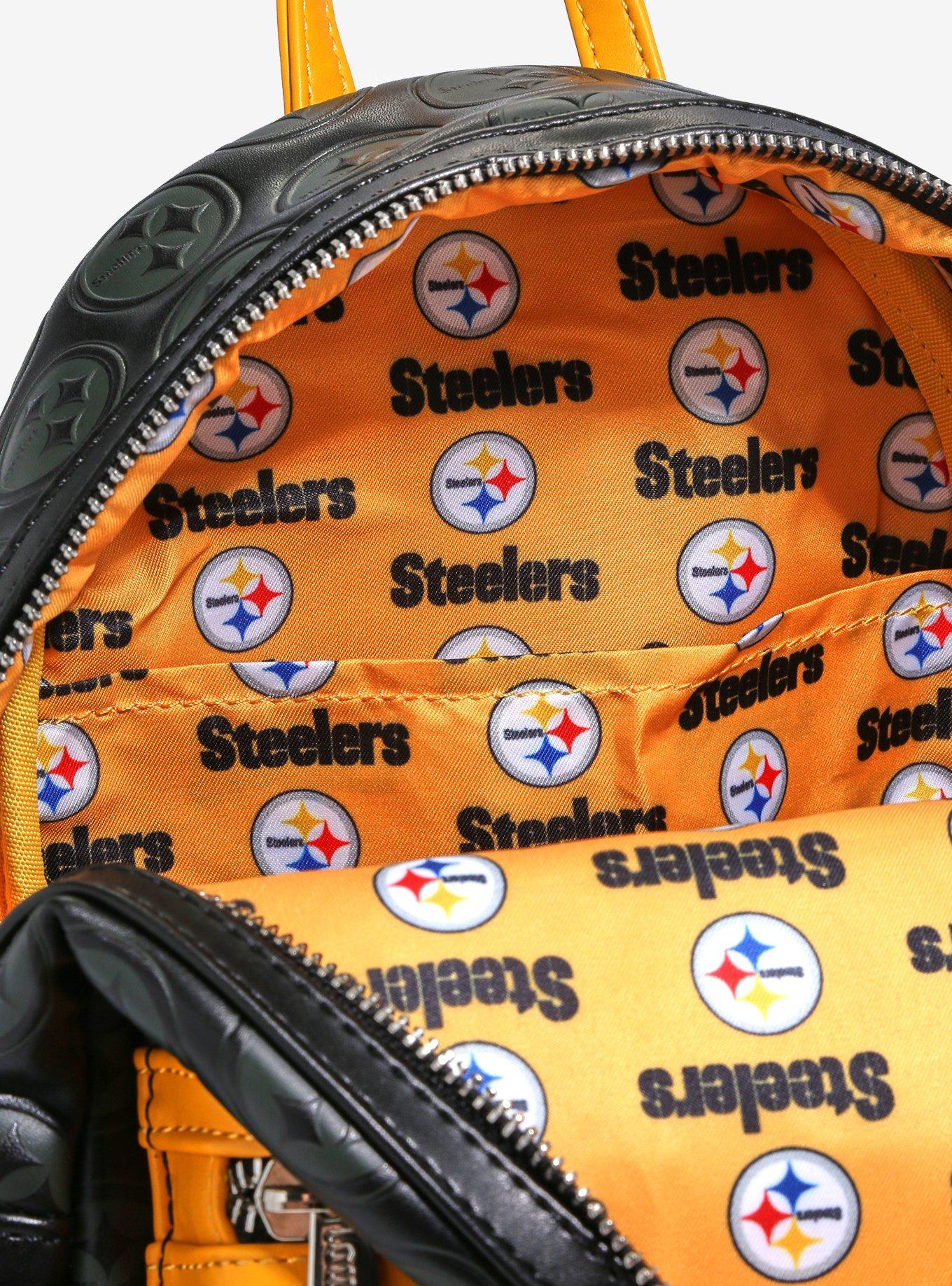 Loungefly NFL Pittsburgh Steelers Logo Mini Backpack, , alternate