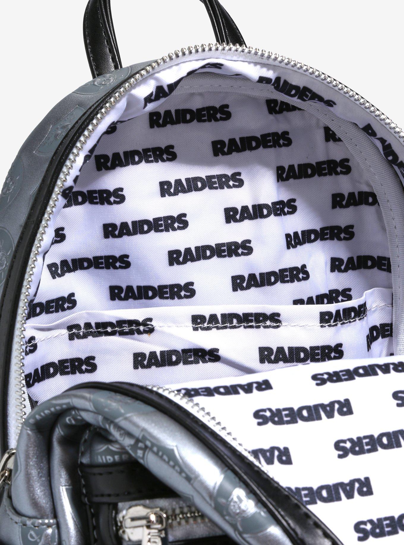 : Loungefly NFL: Las Vegas Raiders Backpack with Patches : Sports  & Outdoors