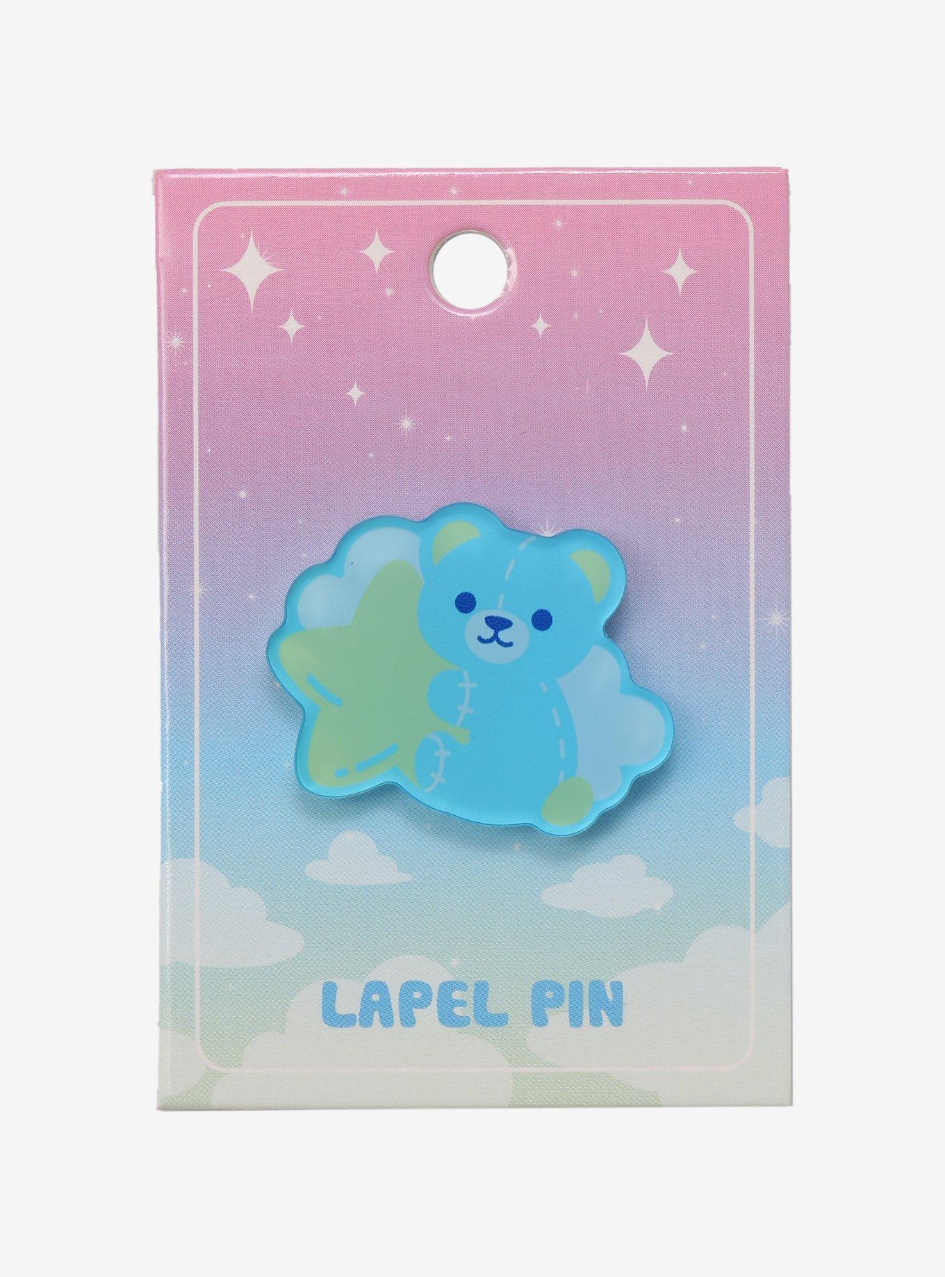 Teddy Bear Cloud Acrylic Lapel Pin, , alternate