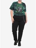 Beetlejuice Tombstone Tie-Dye Crop Girls T-Shirt Plus Size, MULTI, alternate