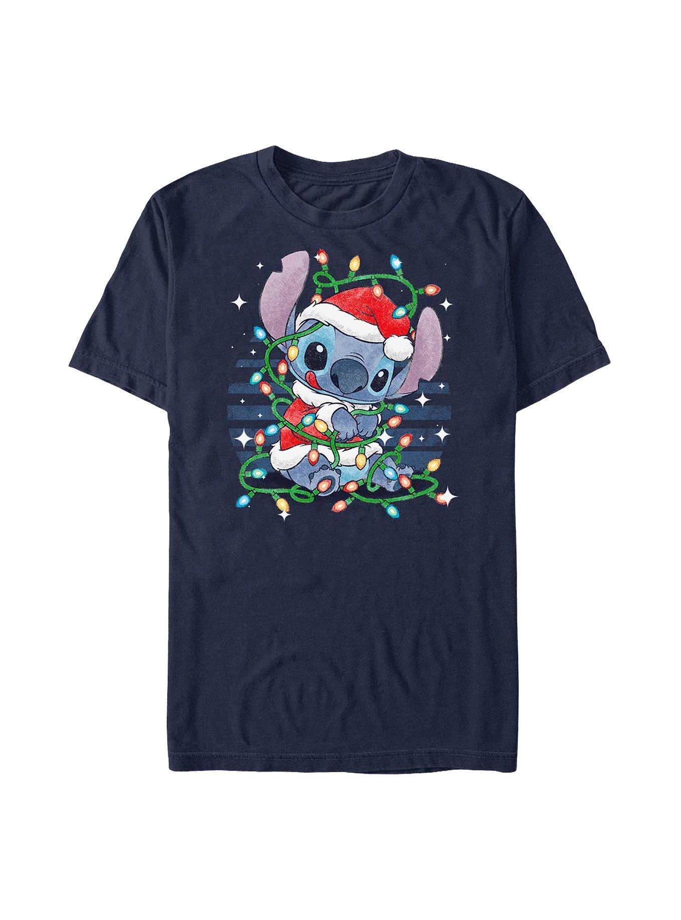 Disney Lilo & Stitch Holiday Lights T-Shirt
